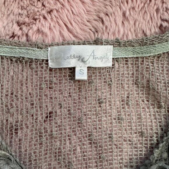 Gorgeous Pretty Angel gray gauzey material poncho - Picture 8 of 8